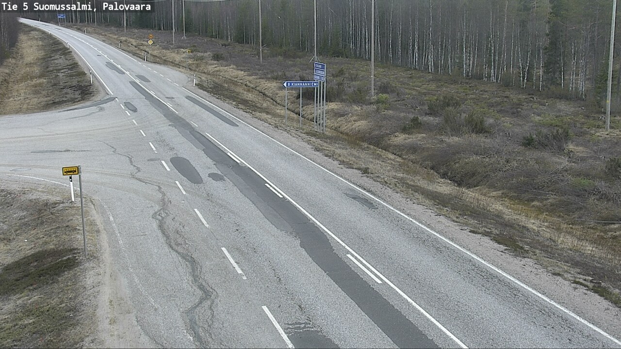 Kelikamerat Kuva Tie 5 Suomussalmi, Palovaara, Suomussalmi, Kainuu