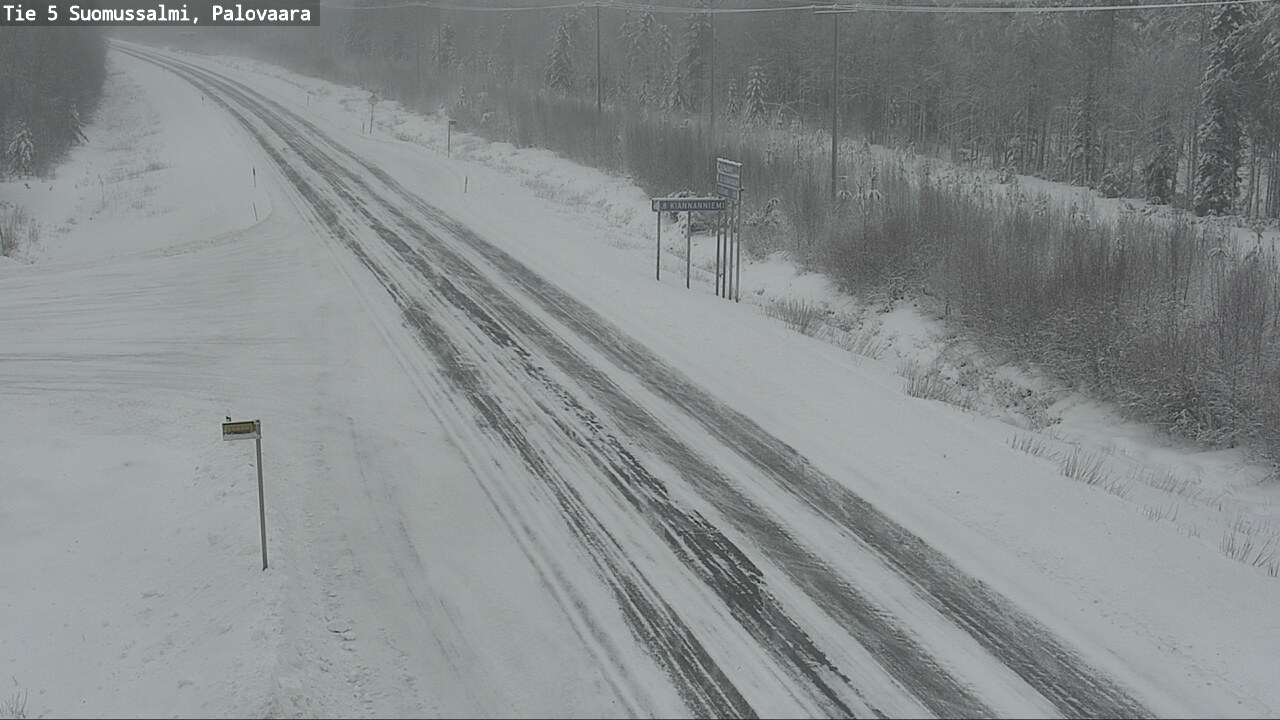 Weather Camera Image Road 5 Suomussalmi, Palovaara, Suomussalmi, Kainuu