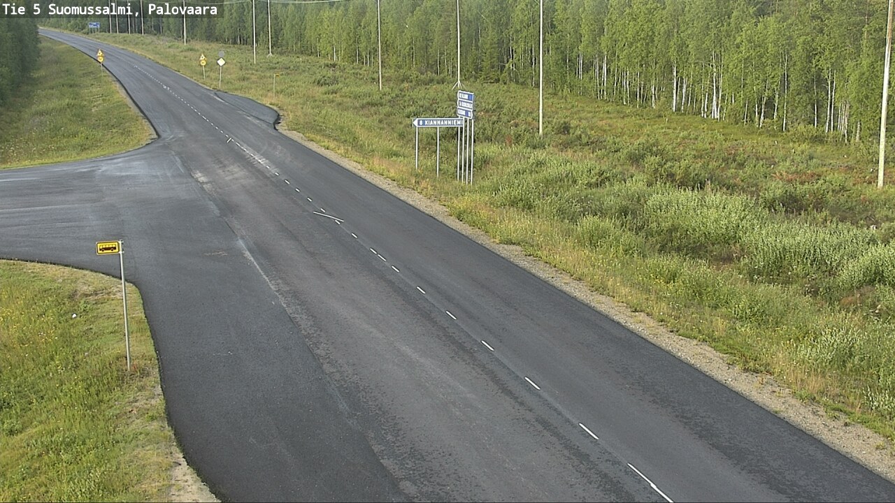 Weather Camera Image Road 5 Suomussalmi, Palovaara, Suomussalmi, Kainuu
