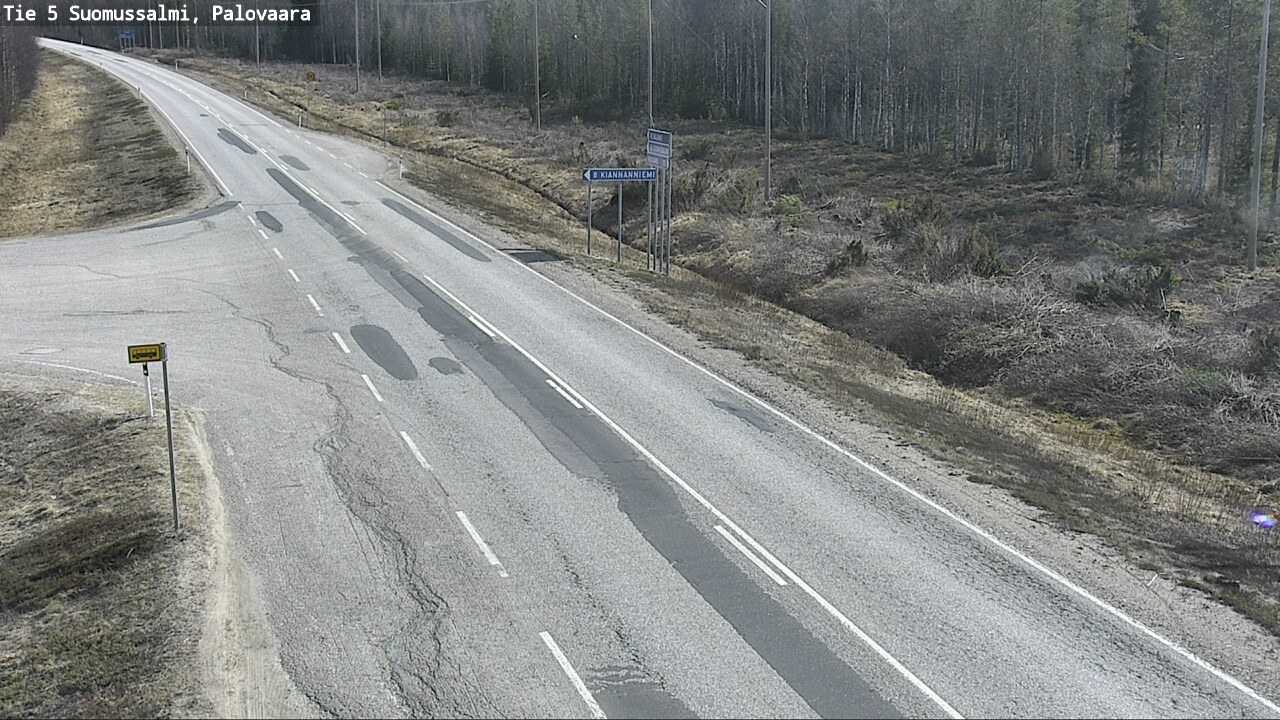 Kelikamerat Kuva Tie 5 Suomussalmi, Palovaara, Suomussalmi, Kainuu