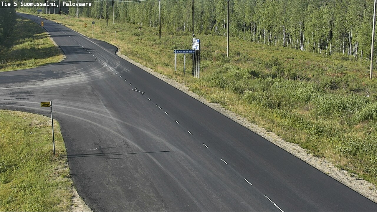 Weather Camera Image Road 5 Suomussalmi, Palovaara, Suomussalmi, Kainuu