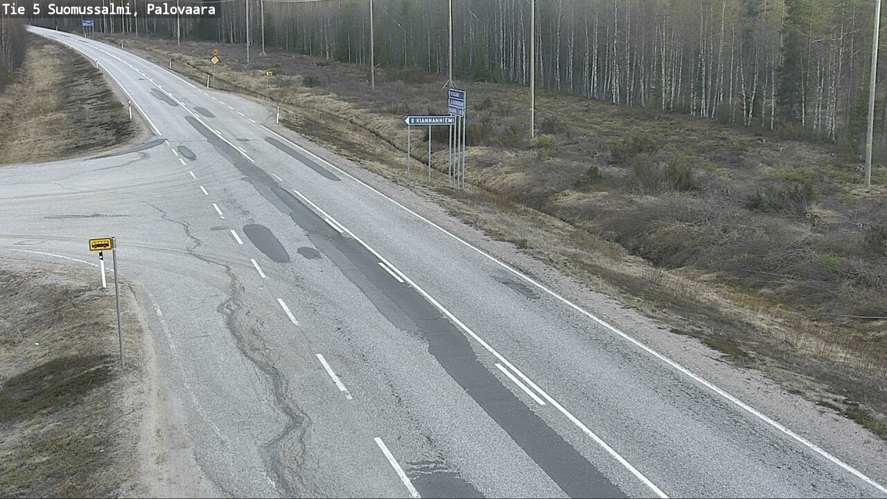 Kelikamerat Kuva Tie 5 Suomussalmi, Palovaara, Suomussalmi, Kainuu