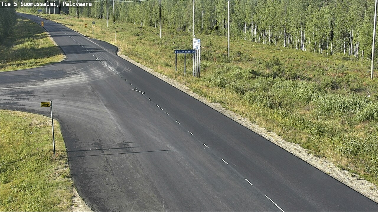 Weather Camera Image Road 5 Suomussalmi, Palovaara, Suomussalmi, Kainuu
