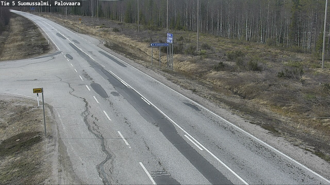 Kelikamerat Kuva Tie 5 Suomussalmi, Palovaara, Suomussalmi, Kainuu