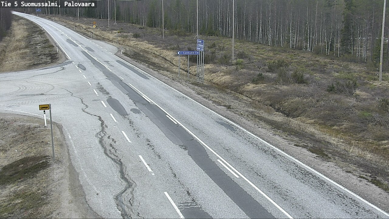 Kelikamerat Kuva Tie 5 Suomussalmi, Palovaara, Suomussalmi, Kainuu