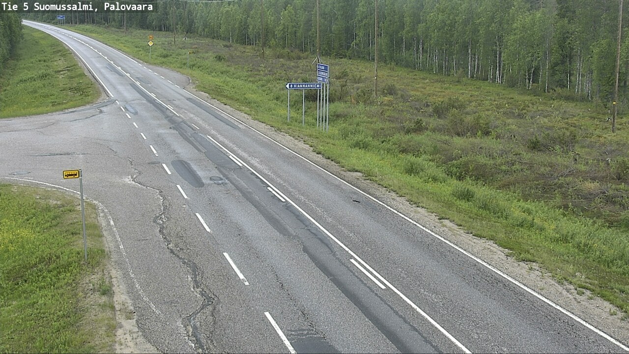 Kelikamerat Kuva Tie 5 Suomussalmi, Palovaara, Suomussalmi, Kainuu