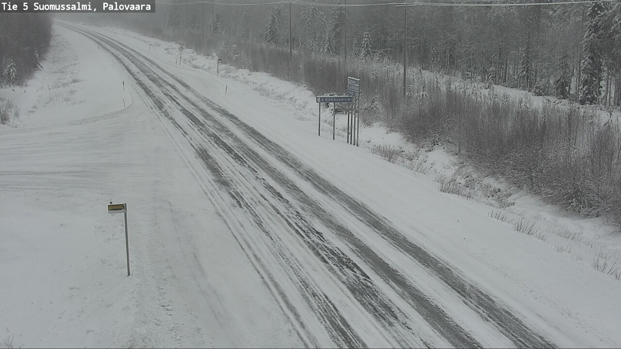 Weather Camera Image Road 5 Suomussalmi, Palovaara, Suomussalmi, Kainuu