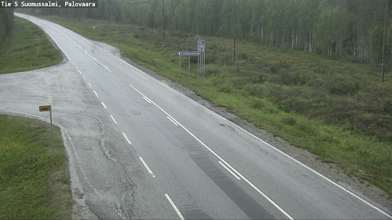 Kelikamerat Kuva Tie 5 Suomussalmi, Palovaara, Suomussalmi, Kainuu