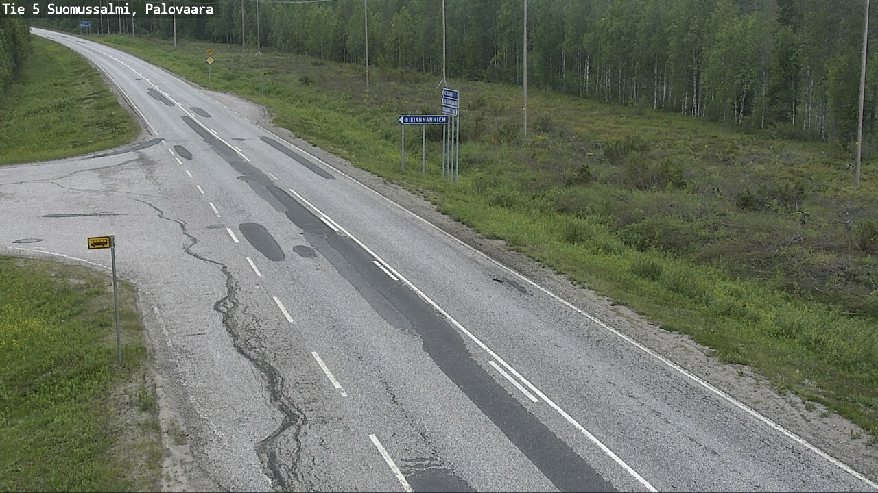 Weather Camera Image Road 5 Suomussalmi, Palovaara, Suomussalmi, Kainuu