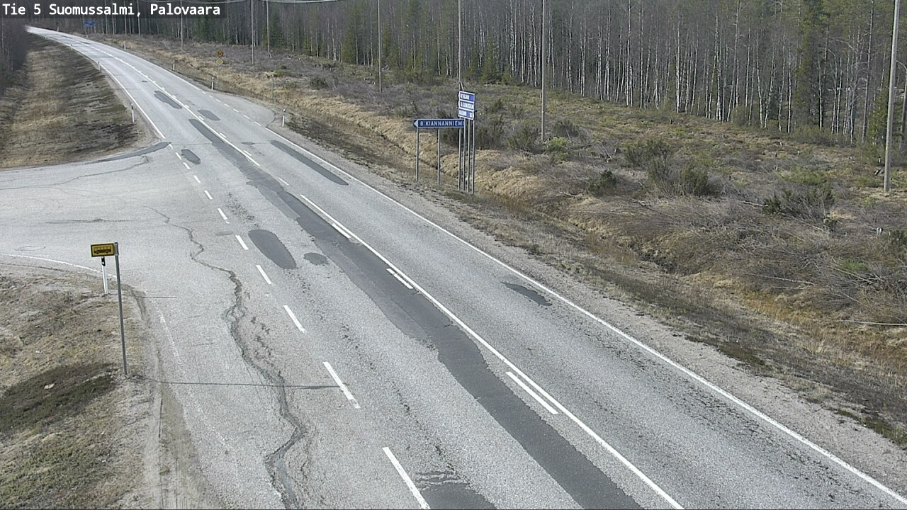 Kelikamerat Kuva Tie 5 Suomussalmi, Palovaara, Suomussalmi, Kainuu