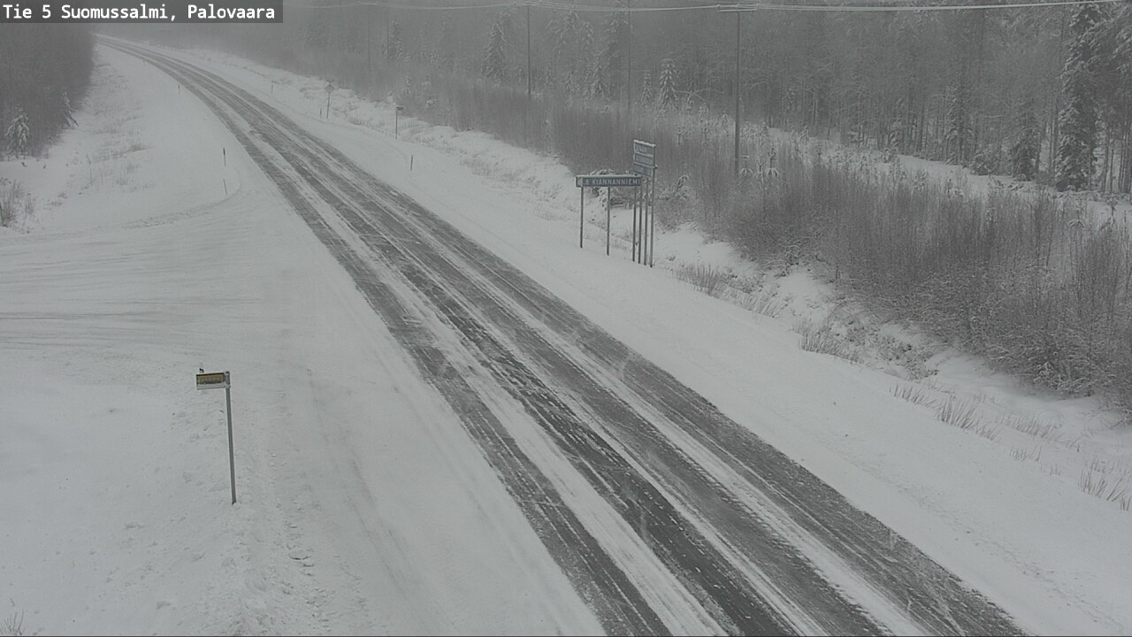 Weather Camera Image Road 5 Suomussalmi, Palovaara, Suomussalmi, Kainuu