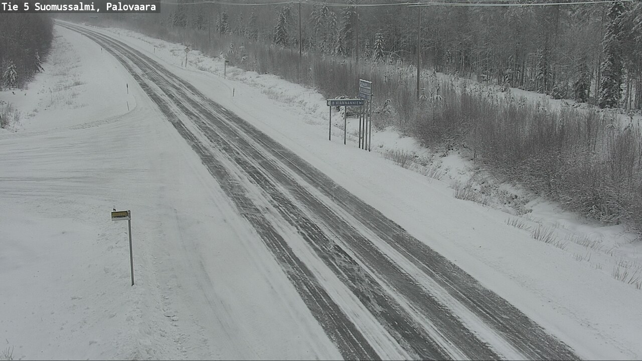 Weather Camera Image Road 5 Suomussalmi, Palovaara, Suomussalmi, Kainuu