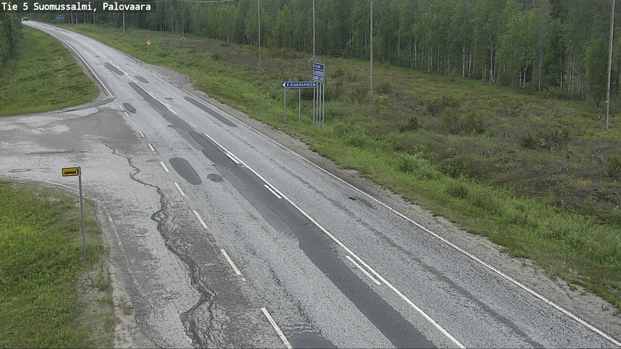 Kelikamerat Kuva Tie 5 Suomussalmi, Palovaara, Suomussalmi, Kainuu