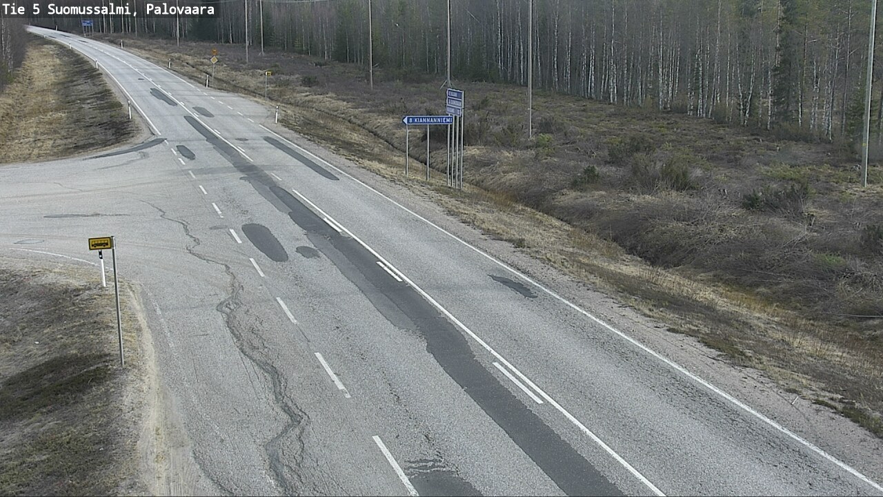Kelikamerat Kuva Tie 5 Suomussalmi, Palovaara, Suomussalmi, Kainuu