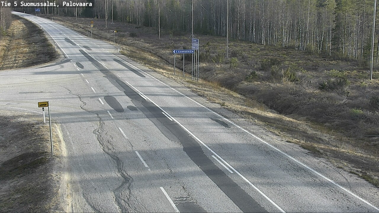 Kelikamerat Kuva Tie 5 Suomussalmi, Palovaara, Suomussalmi, Kainuu