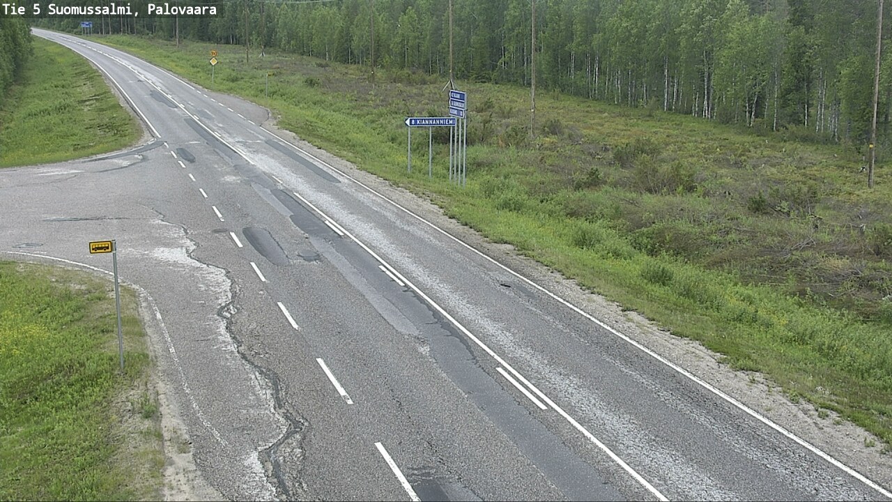Kelikamerat Kuva Tie 5 Suomussalmi, Palovaara, Suomussalmi, Kainuu