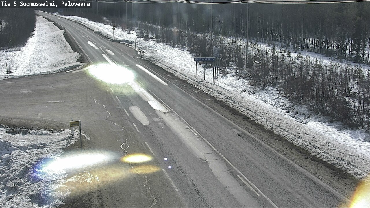 Weather Camera Image Road 5 Suomussalmi, Palovaara, Suomussalmi, Kainuu