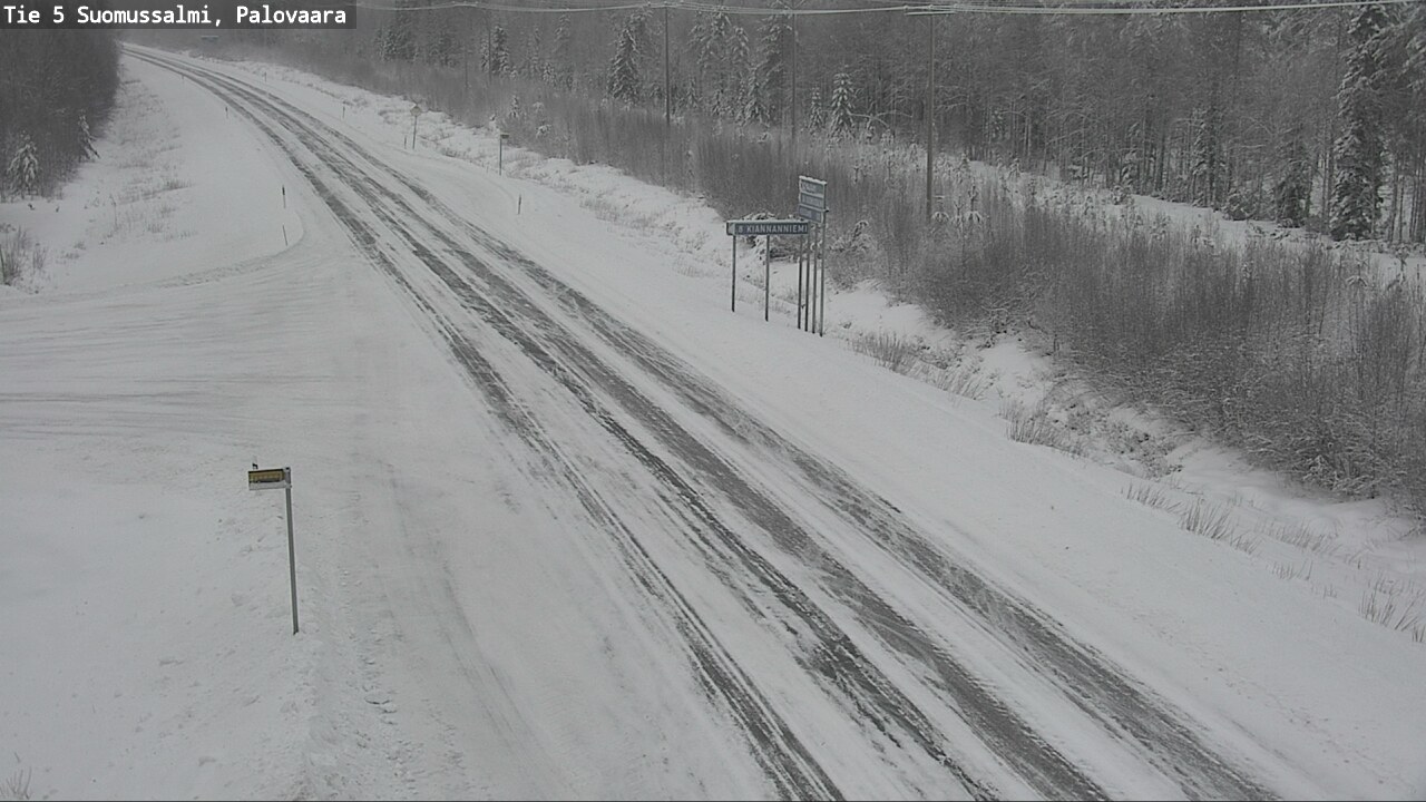 Weather Camera Image Road 5 Suomussalmi, Palovaara, Suomussalmi, Kainuu
