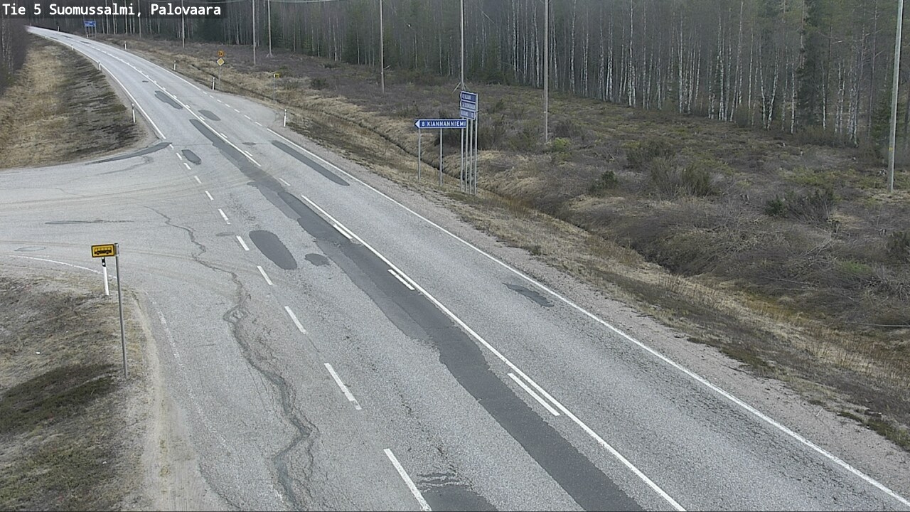 Kelikamerat Kuva Tie 5 Suomussalmi, Palovaara, Suomussalmi, Kainuu