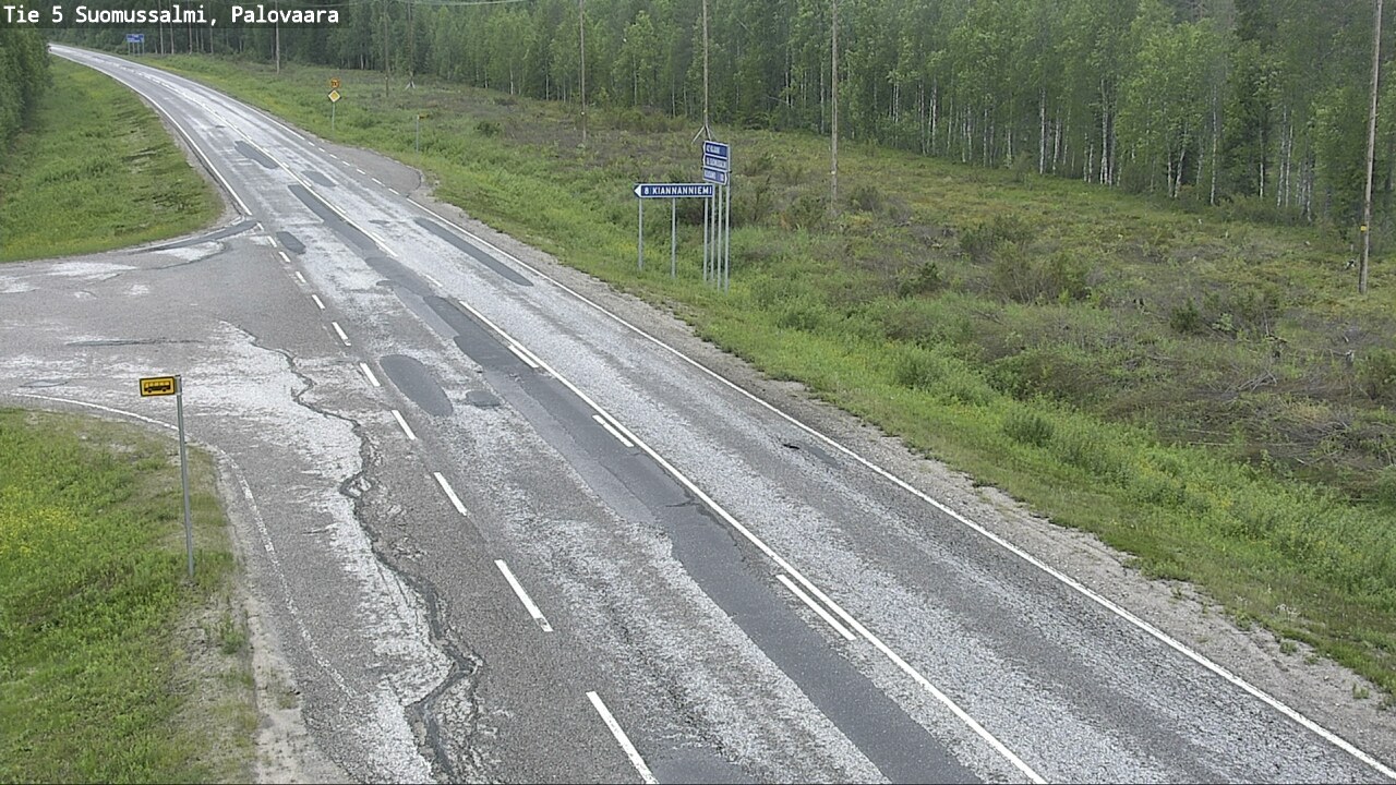 Kelikamerat Kuva Tie 5 Suomussalmi, Palovaara, Suomussalmi, Kainuu