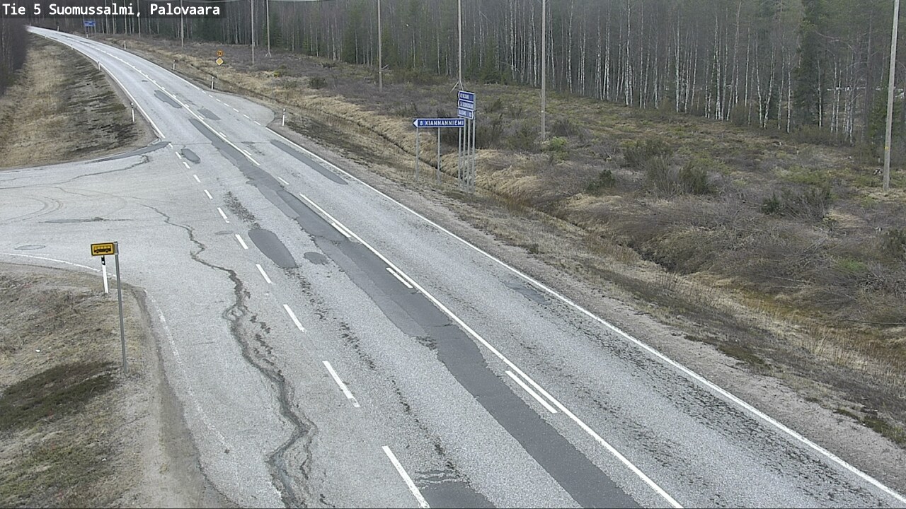 Kelikamerat Kuva Tie 5 Suomussalmi, Palovaara, Suomussalmi, Kainuu