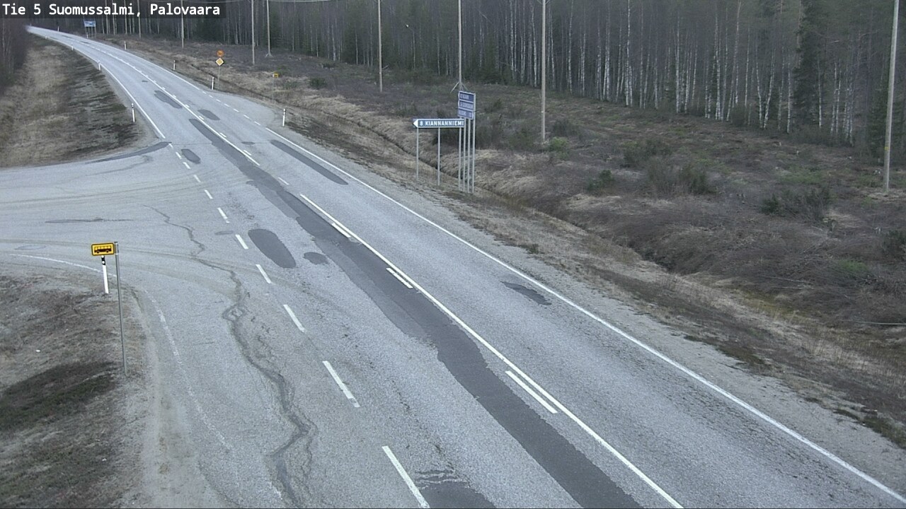 Kelikamerat Kuva Tie 5 Suomussalmi, Palovaara, Suomussalmi, Kainuu