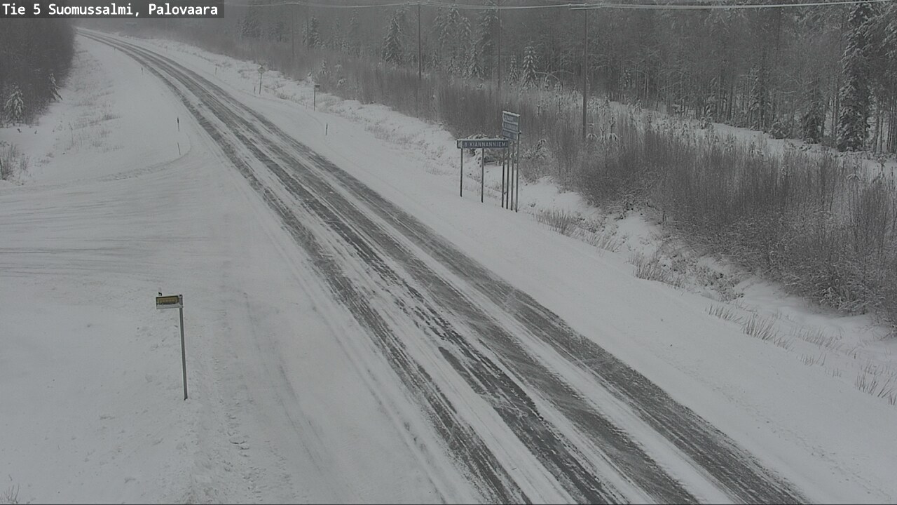 Weather Camera Image Road 5 Suomussalmi, Palovaara, Suomussalmi, Kainuu