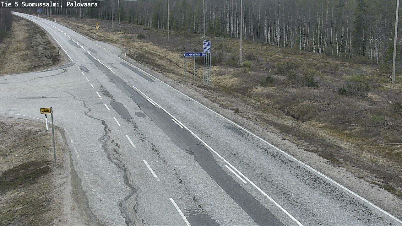 Kelikamerat Kuva Tie 5 Suomussalmi, Palovaara, Suomussalmi, Kainuu