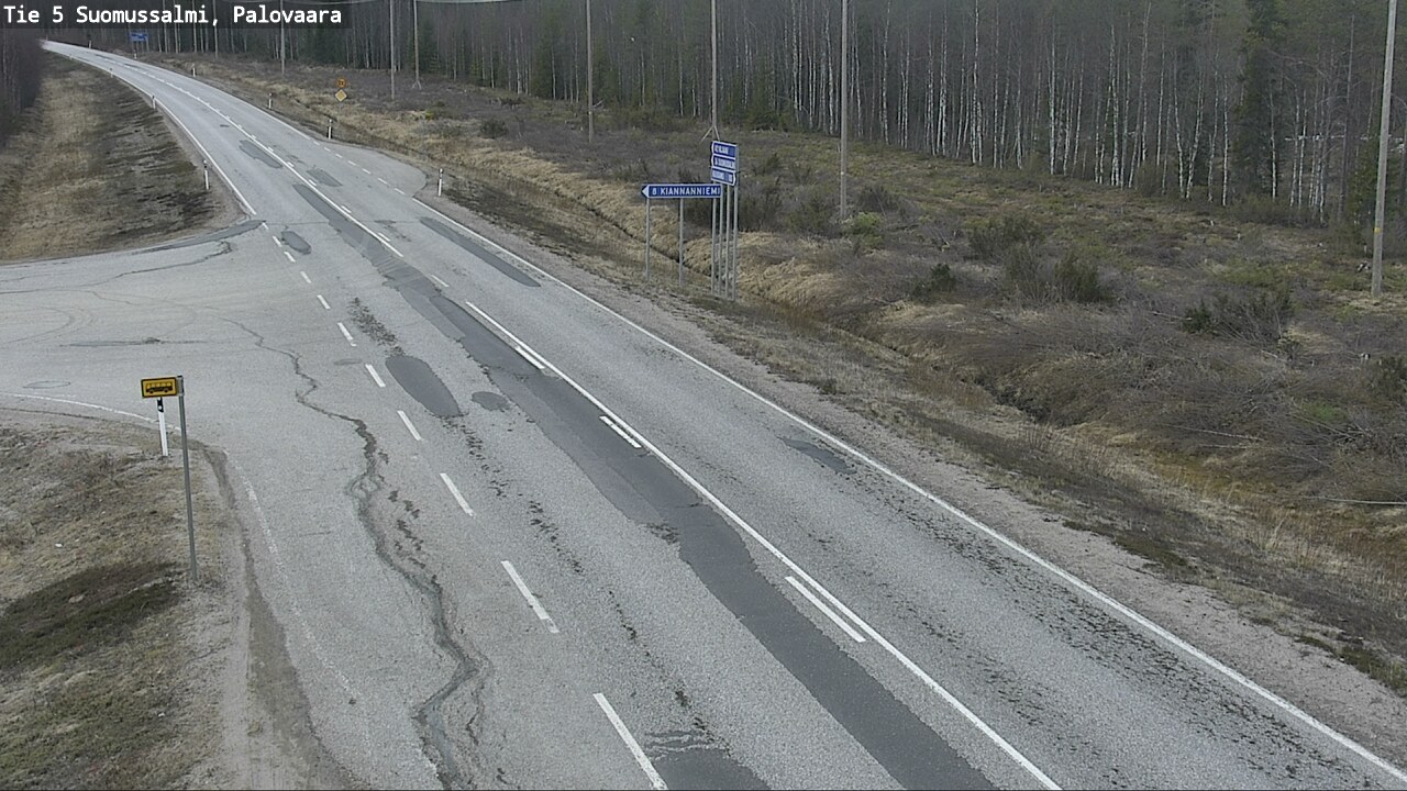 Kelikamerat Kuva Tie 5 Suomussalmi, Palovaara, Suomussalmi, Kainuu