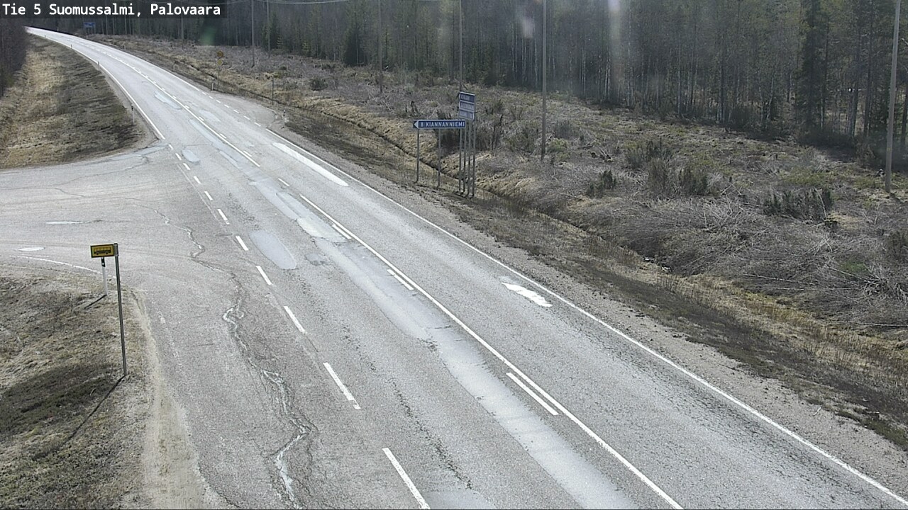 Kelikamerat Kuva Tie 5 Suomussalmi, Palovaara, Suomussalmi, Kainuu
