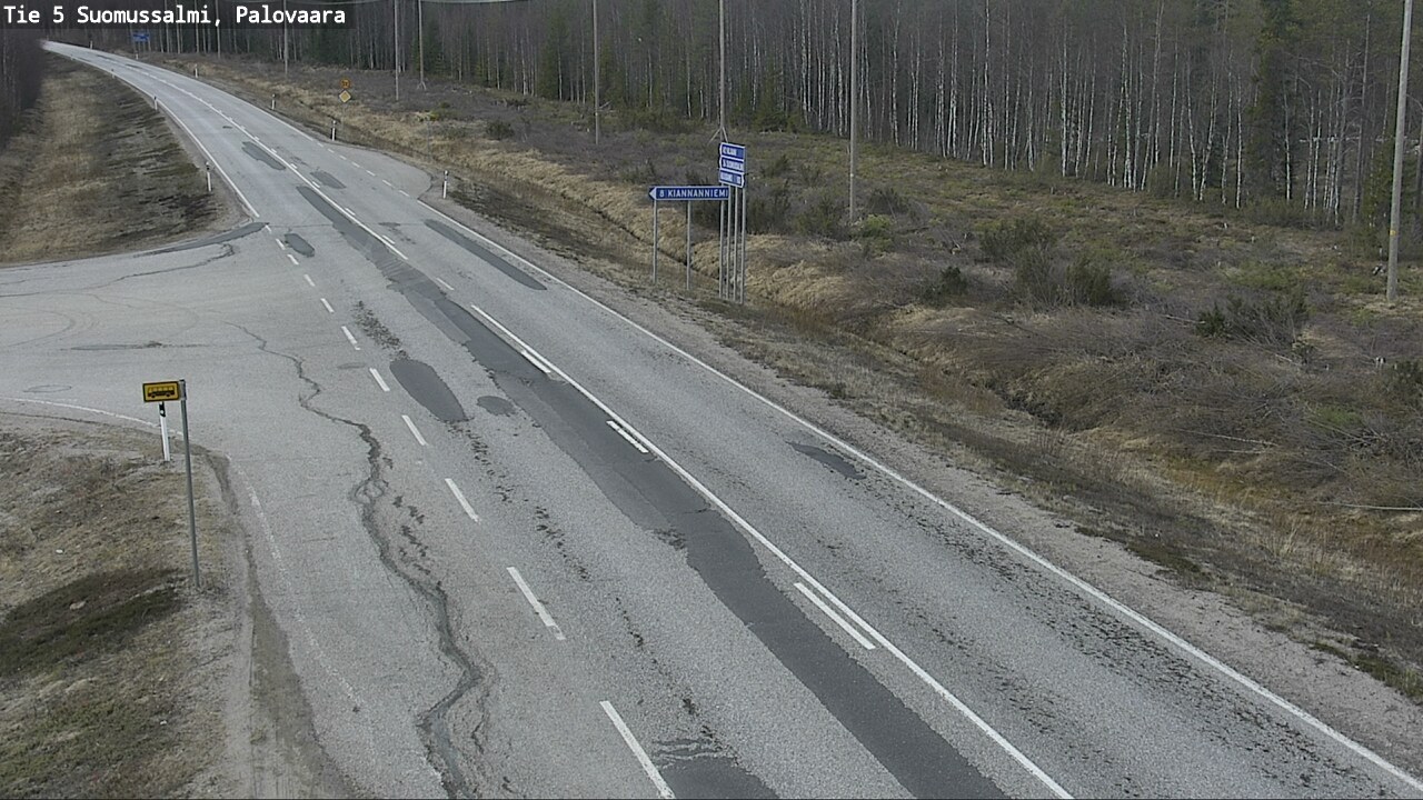 Kelikamerat Kuva Tie 5 Suomussalmi, Palovaara, Suomussalmi, Kainuu