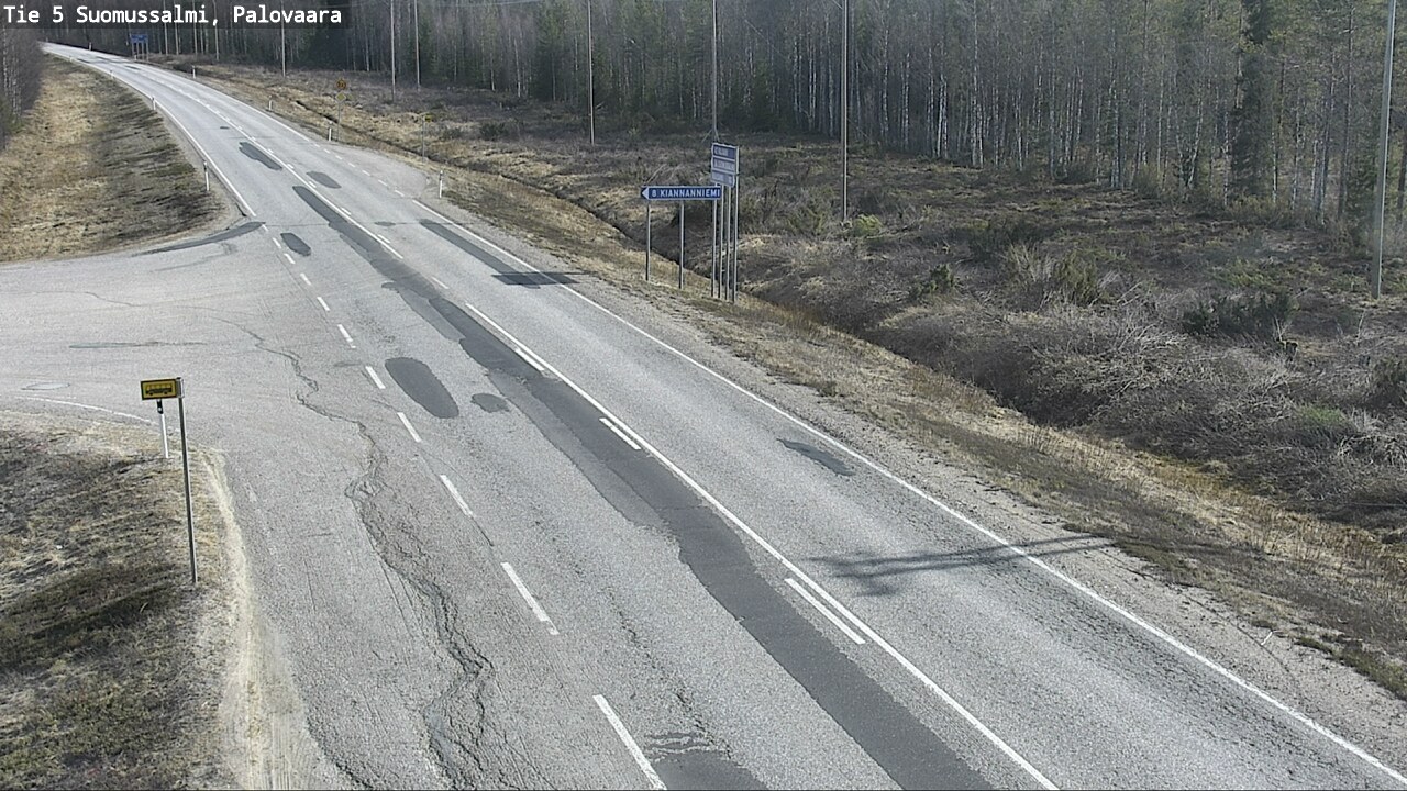 Kelikamerat Kuva Tie 5 Suomussalmi, Palovaara, Suomussalmi, Kainuu
