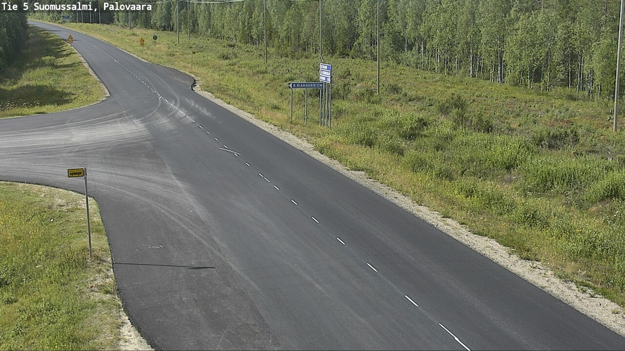 Kelikamerat Kuva Tie 5 Suomussalmi, Palovaara, Suomussalmi, Kainuu