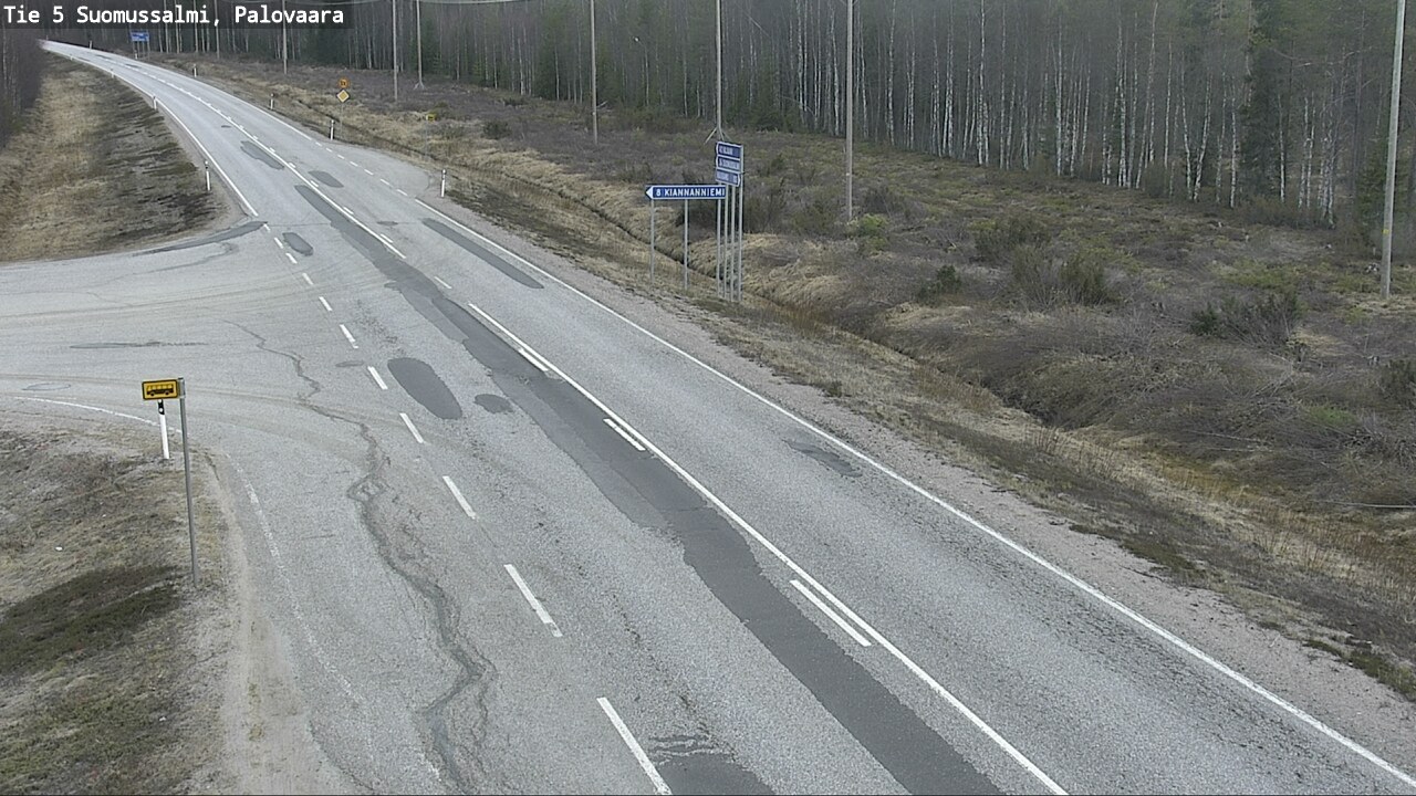 Kelikamerat Kuva Tie 5 Suomussalmi, Palovaara, Suomussalmi, Kainuu