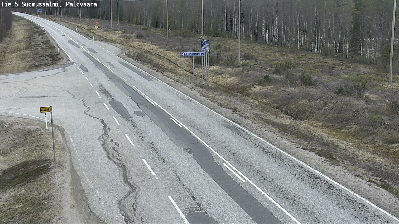 Kelikamerat Kuva Tie 5 Suomussalmi, Palovaara, Suomussalmi, Kainuu