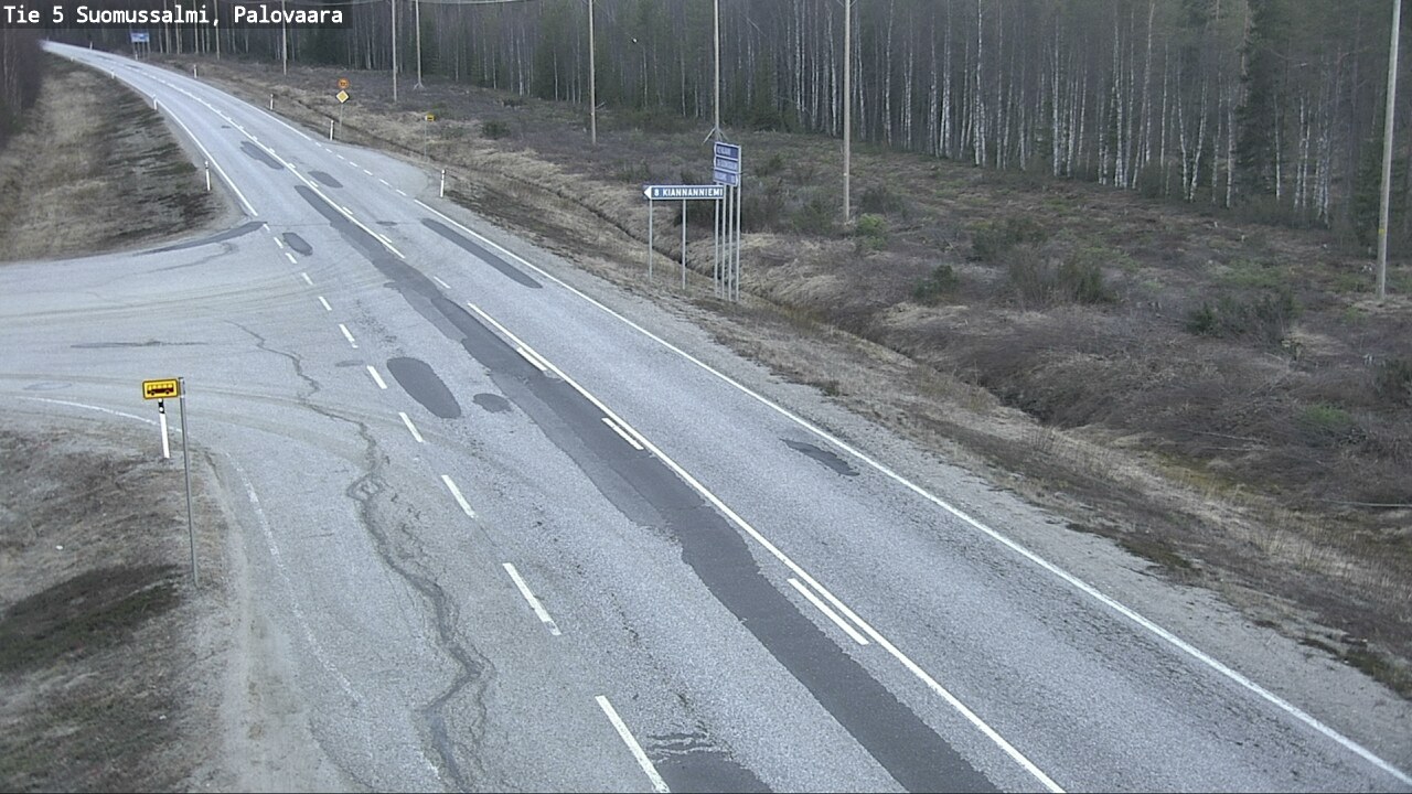 Kelikamerat Kuva Tie 5 Suomussalmi, Palovaara, Suomussalmi, Kainuu