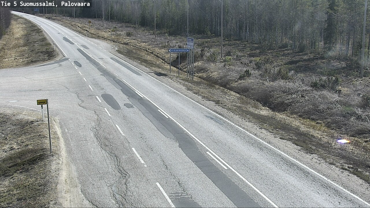 Kelikamerat Kuva Tie 5 Suomussalmi, Palovaara, Suomussalmi, Kainuu