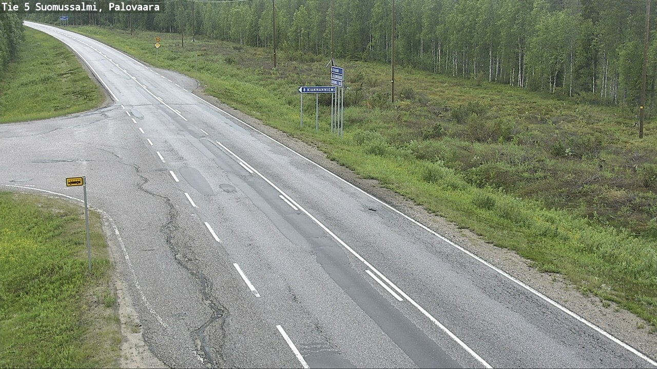 Kelikamerat Kuva Tie 5 Suomussalmi, Palovaara, Suomussalmi, Kainuu