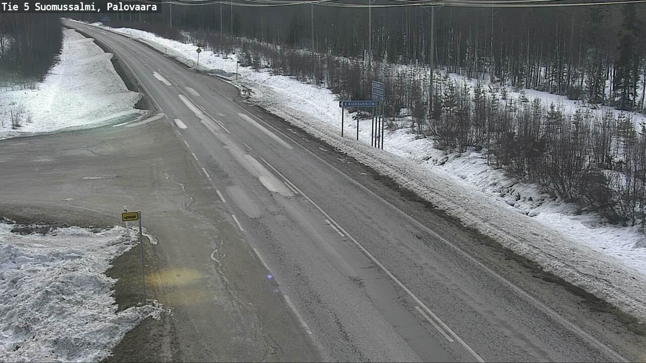 Weather Camera Image Road 5 Suomussalmi, Palovaara, Suomussalmi, Kainuu