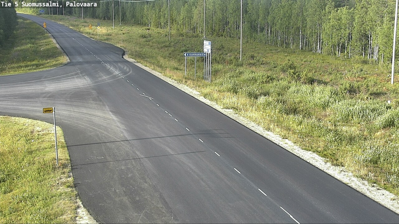 Kelikamerat Kuva Tie 5 Suomussalmi, Palovaara, Suomussalmi, Kainuu
