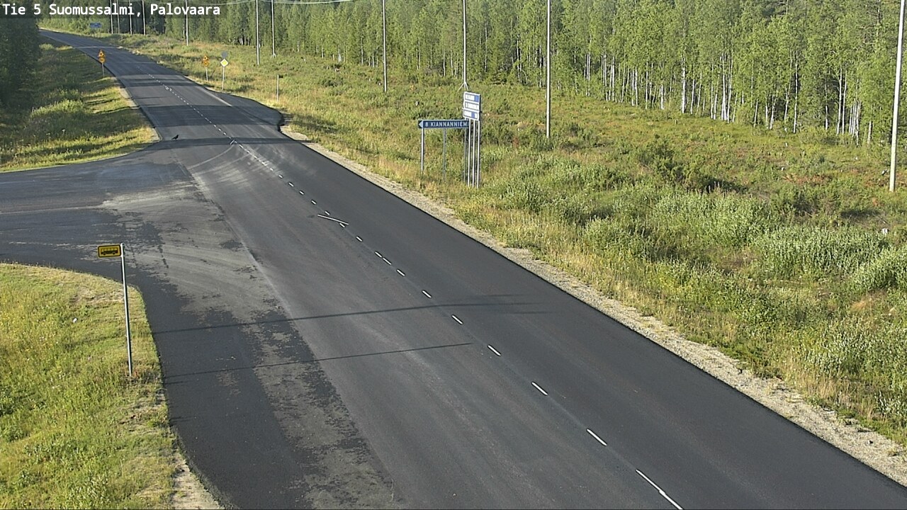 Weather Camera Image Road 5 Suomussalmi, Palovaara, Suomussalmi, Kainuu