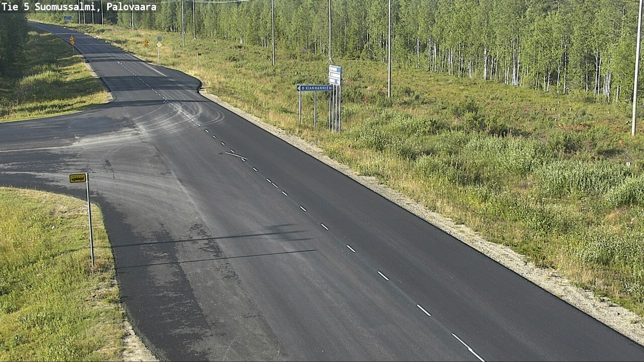 Weather Camera Image Road 5 Suomussalmi, Palovaara, Suomussalmi, Kainuu