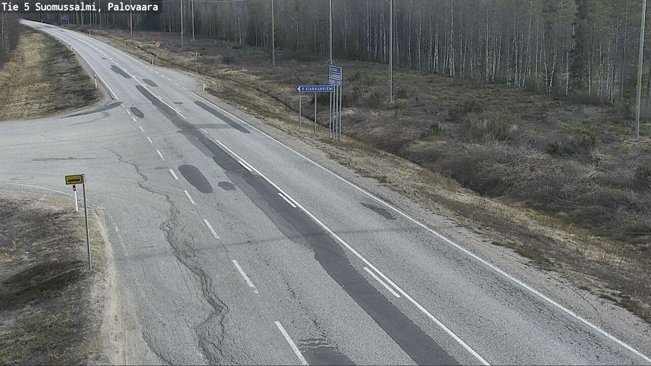 Kelikamerat Kuva Tie 5 Suomussalmi, Palovaara, Suomussalmi, Kainuu