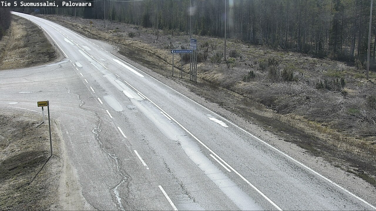 Kelikamerat Kuva Tie 5 Suomussalmi, Palovaara, Suomussalmi, Kainuu