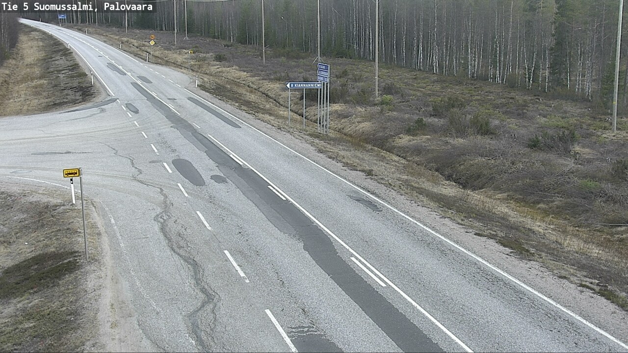 Kelikamerat Kuva Tie 5 Suomussalmi, Palovaara, Suomussalmi, Kainuu