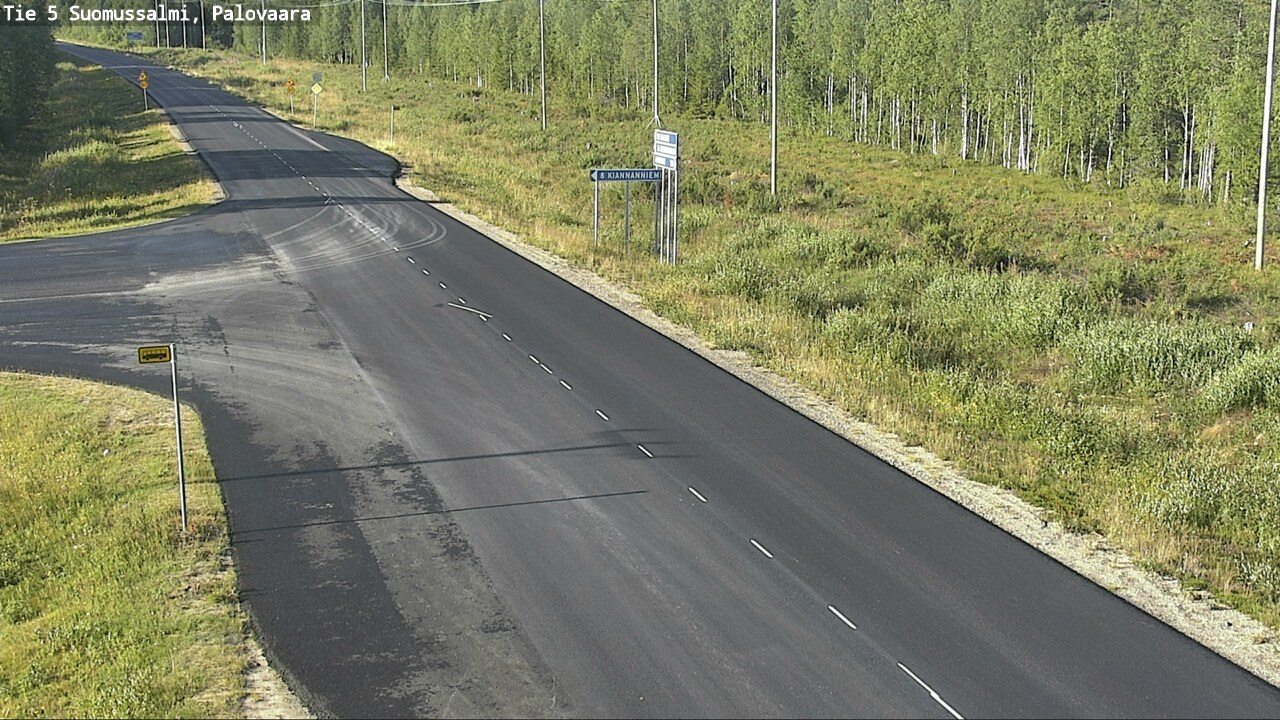 Weather Camera Image Road 5 Suomussalmi, Palovaara, Suomussalmi, Kainuu