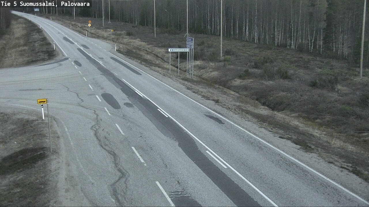 Kelikamerat Kuva Tie 5 Suomussalmi, Palovaara, Suomussalmi, Kainuu