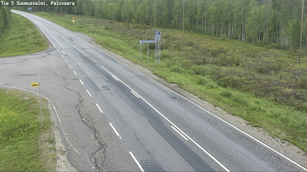 Kelikamerat Kuva Tie 5 Suomussalmi, Palovaara, Suomussalmi, Kainuu