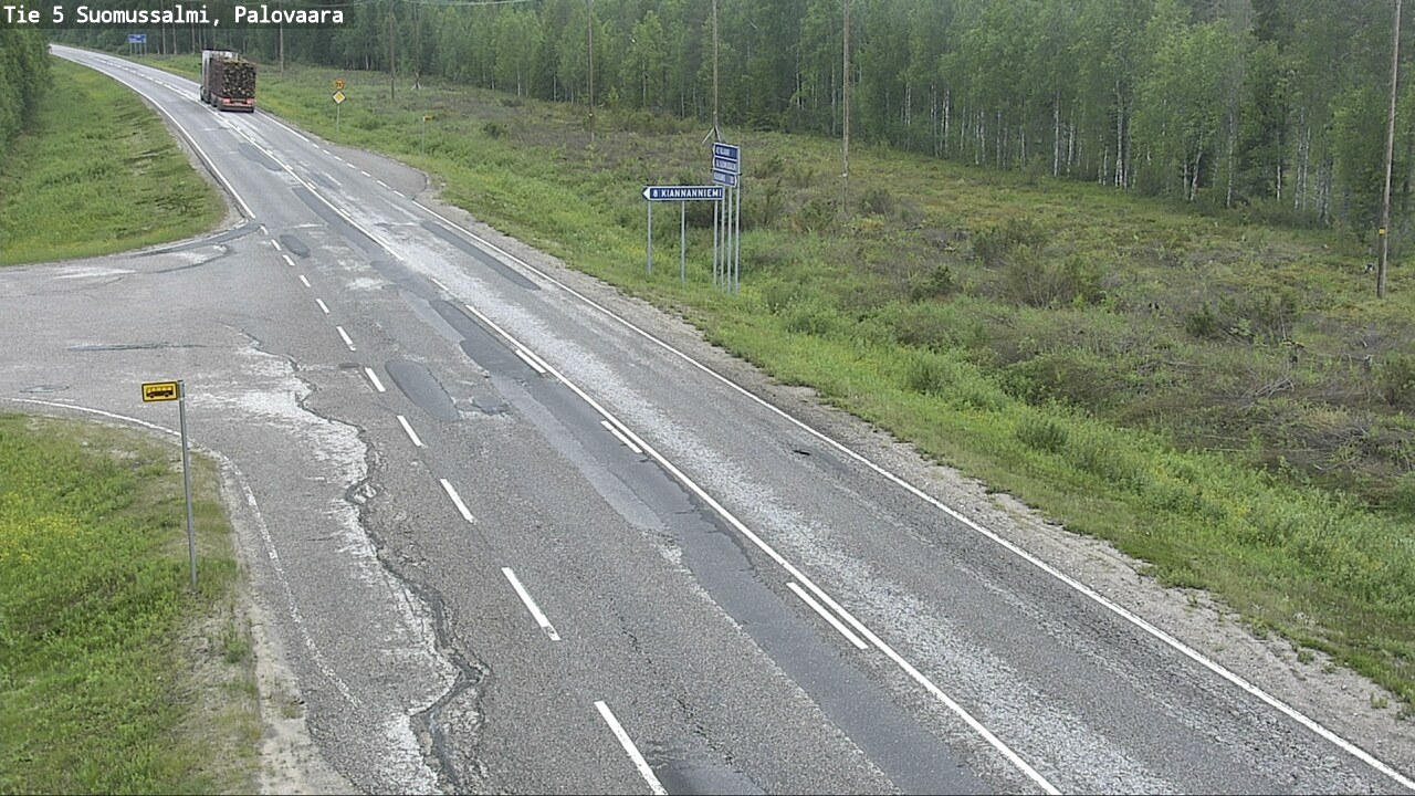 Kelikamerat Kuva Tie 5 Suomussalmi, Palovaara, Suomussalmi, Kainuu