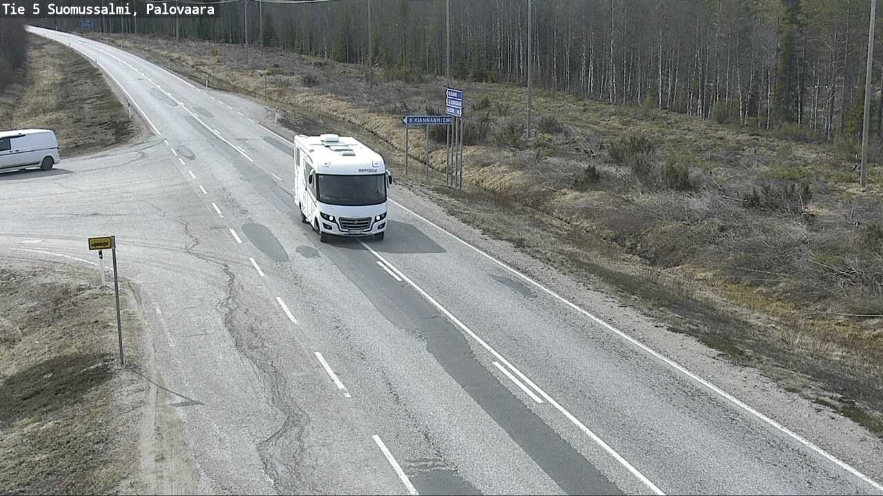 Kelikamerat Kuva Tie 5 Suomussalmi, Palovaara, Suomussalmi, Kainuu